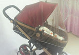 Increase baby stroller nets Baby stroller encryption full cover nets General dustproof and anti-mosquito - Almoni Express