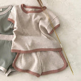 Infant and young children's clothing made of old casual sports short-sleeved suit - Almoni Express