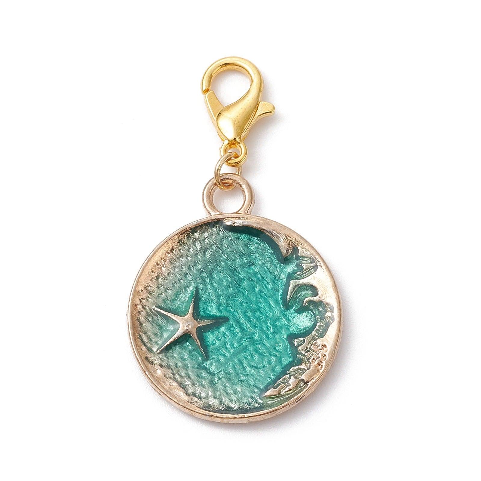 Irregular Blue Pine Gravel Alloy Dripping Pendant Ornaments Accessories - Almoni Express