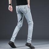 Jeans Men's Korean-style Slim Fit Stretch Skinny Trousers - AL MONI EXPRESS