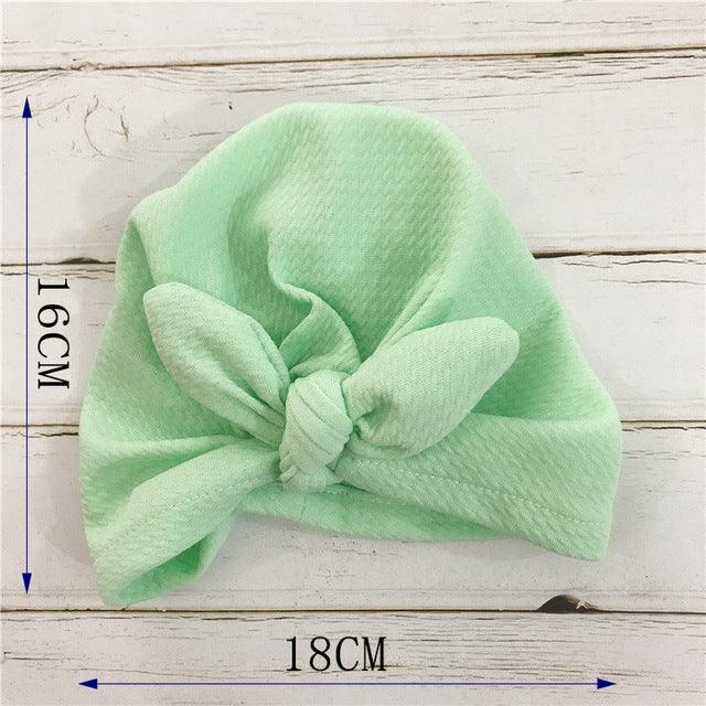 Knot Bow Baby Headbands Toddler Headwraps 6m-18m Baby Turban - Almoni Express