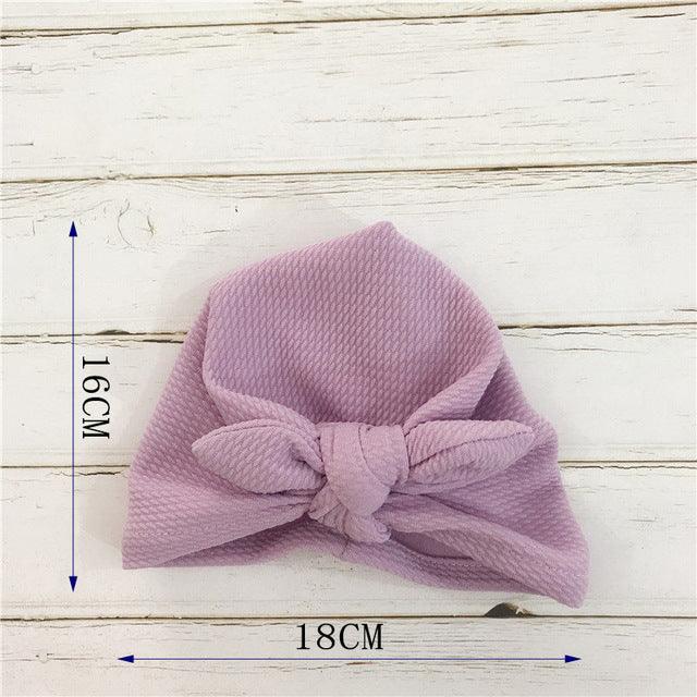 Knot Bow Baby Headbands Toddler Headwraps 6m-18m Baby Turban - Almoni Express