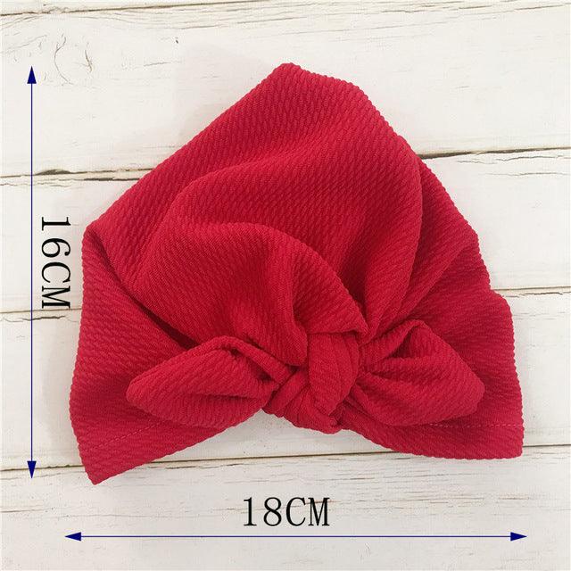 Knot Bow Baby Headbands Toddler Headwraps 6m-18m Baby Turban - Almoni Express