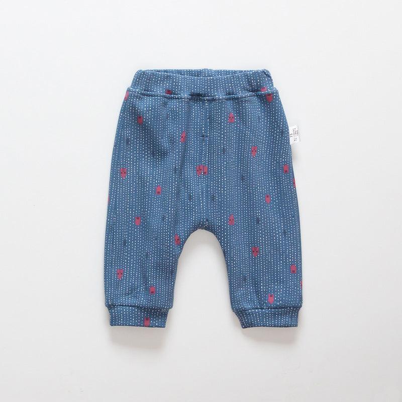 Korean winter winter wear pants plus Velvet Pants brand children big ass pants baby clothes wholesale - Almoni Express