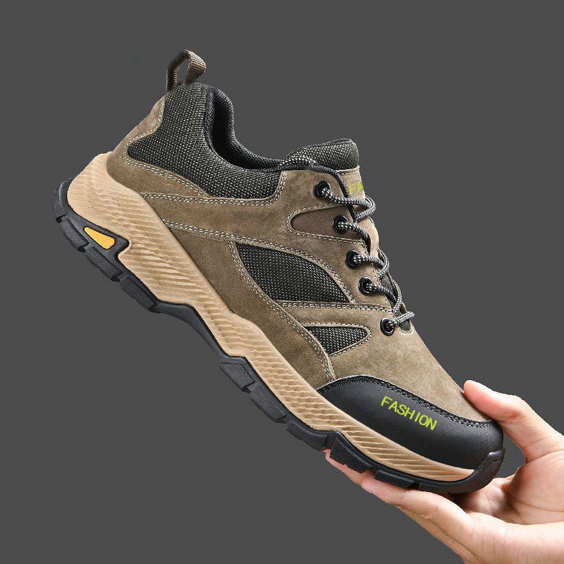 Lace-up Sneakers For Men Casual Breathable Outdoor Hiking Running Sports Shoes - AL MONI EXPRESS