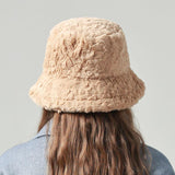 Lambswool Fisherman Hat Winter Warm Fashionable Solid Color Hats For Women - AL MONI EXPRESS