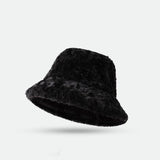 Lambswool Fisherman Hat Winter Warm Fashionable Solid Color Hats For Women - AL MONI EXPRESS