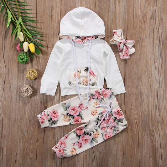 Long sleeve cotton suit three-piece - Almoni Express