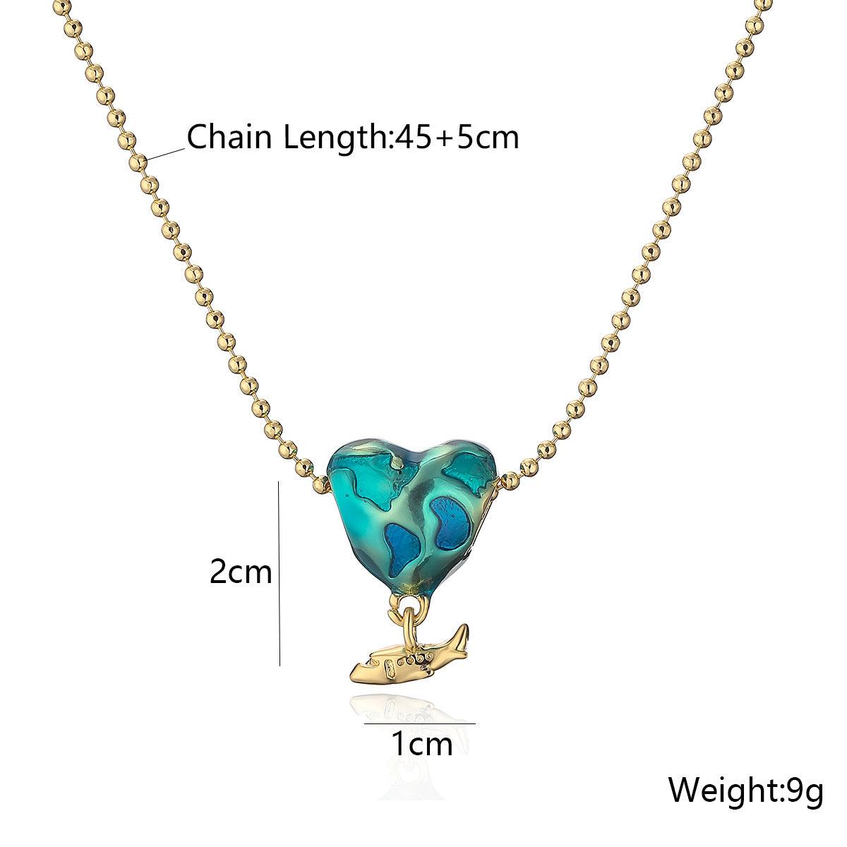 Love Airplane Pendant Necklace For Women - Almoni Express
