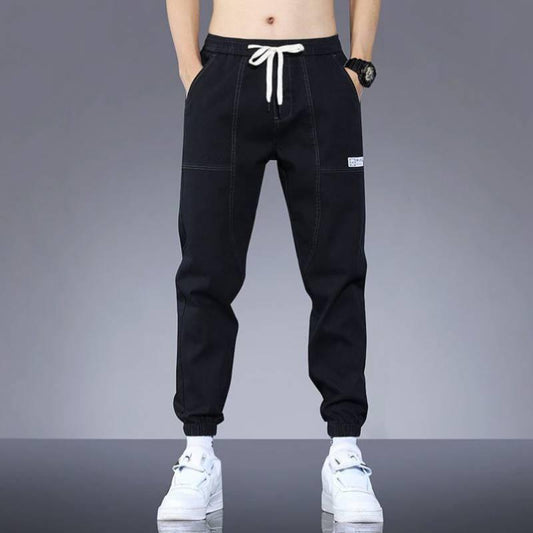 Men's Korean-style Trendy Patchwork Ankle Banded Pants - AL MONI EXPRESS