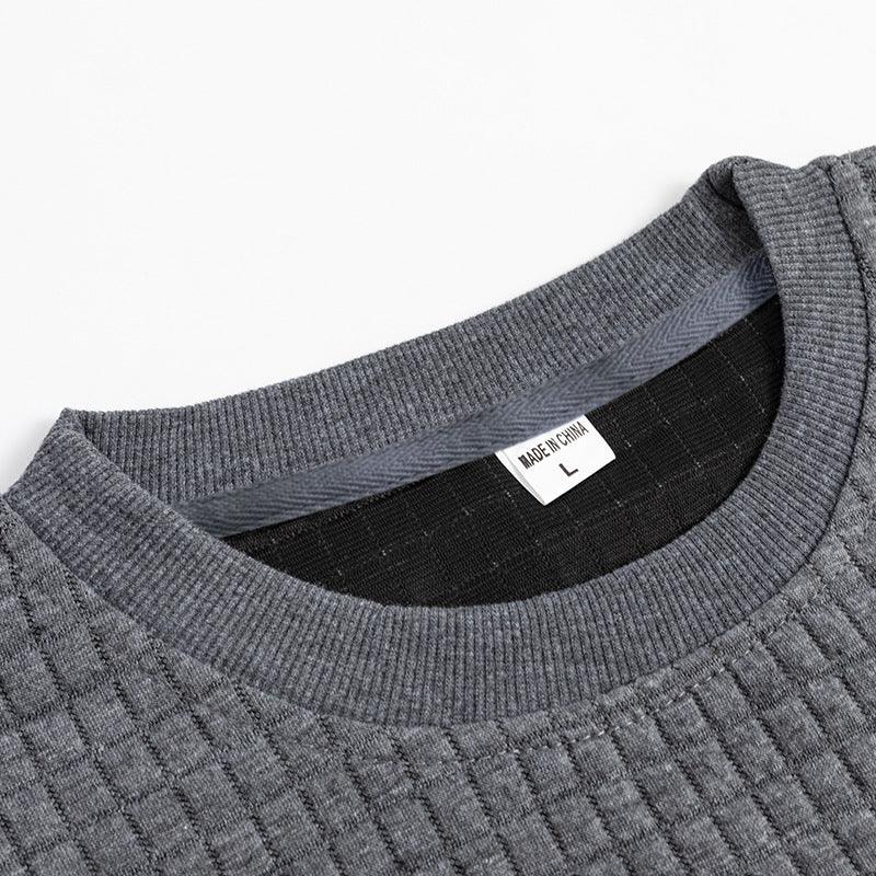 Men's Long-sleeved T-shirt Round Neck Sweater - AL MONI EXPRESS