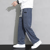 Men's Pants Loose Casual Wide-leg Trousers - Almoni Express