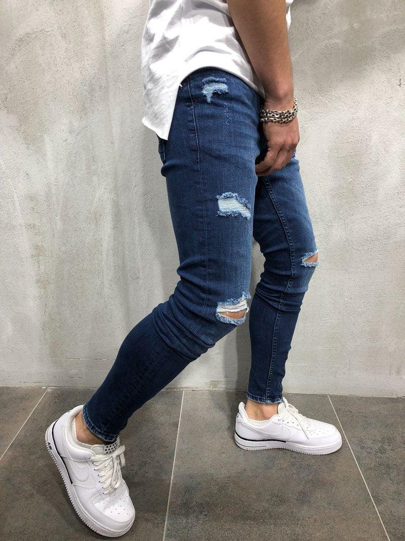 Men's ripped jeans - Almoni Express