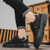 Men's Sports Shoes Casual Sneakers Outdoor Platform Fashion Luxury Lace-up Loafers Breathable Hiking Flat Shoes - AL MONI EXPRESS