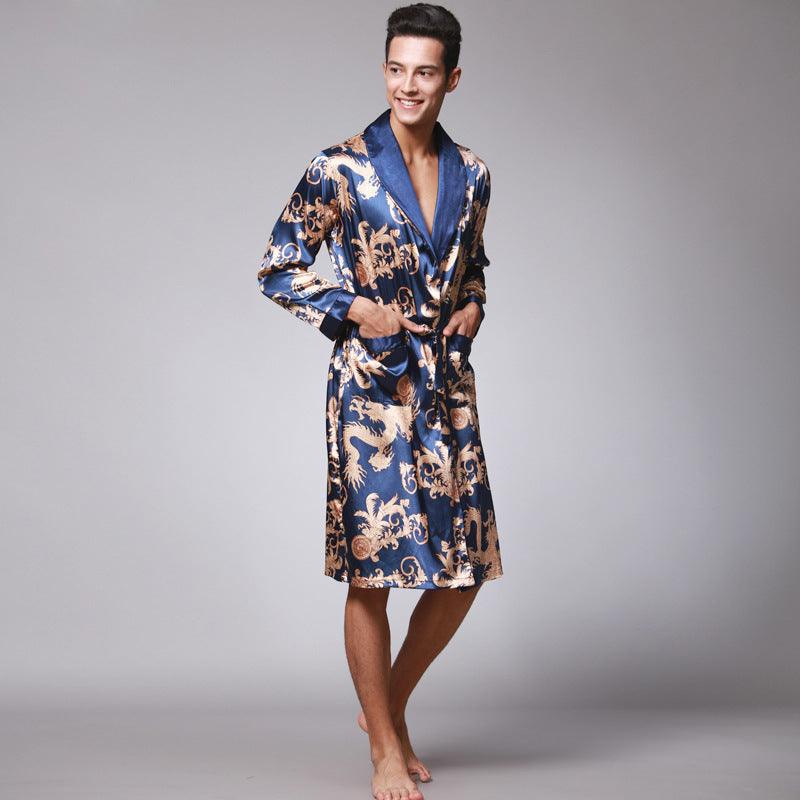 men silk robe - Almoni Express