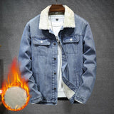 Mens Blue Padded Casual College Jacket - AL MONI EXPRESS