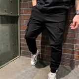 Mens Sports Pants With Pockets Casual Cargo Trousers - AL MONI EXPRESS