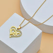 Mother's Day Mom Heart Shape With Diamond Letter Necklace For Women Fine Jewelry Women Accessories Fashion Jewelry - Almoni Express