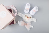 New baby hair accessories socks and shoes set box - Almoni Express