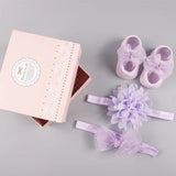 New baby hair accessories socks and shoes set box - Almoni Express