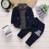 New Design Toddler Boys Casual Suit Set Boys Clothes Set Printed Suit Infant Boys Children Clothing Set - Almoni Express