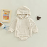 New Infant And Toddler Thin Pit Strip Long-sleeved Hooded Harness Crawling Clothes - Almoni Express