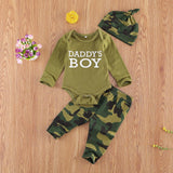 New Products Set Letter Camouflage Printed Children Set - Almoni Express