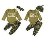 New Products Set Letter Camouflage Printed Children Set - Almoni Express