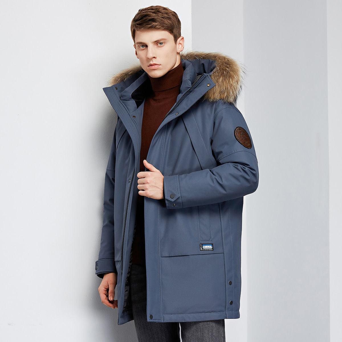 New Style Down Jacket Trench Coat - AL MONI EXPRESS