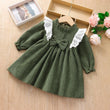 New Style Simple Girl's Corduroy Autumn And Winter Dress - Almoni Express