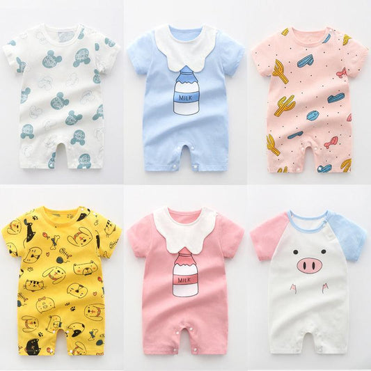 Newborn Baby Clothes Summer Romper Pajamas - Almoni Express