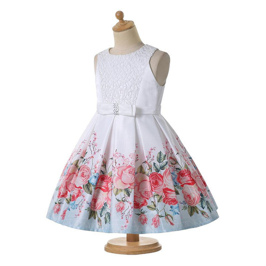 Pettigirl Flower Little Girl Party Dresses Girly Valentine - Almoni Express