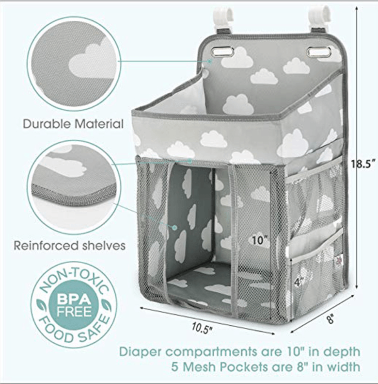 Portable Baby Crib Organizer Bed Hanging Bag - Almoni Express