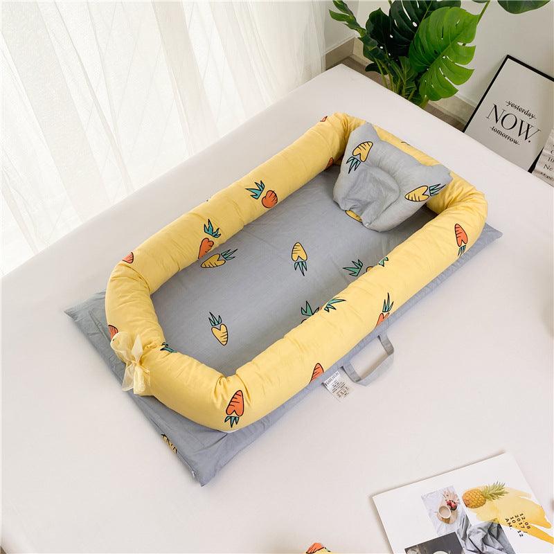 Portable Crib Bed Removable And Washable Newborn Baby Sleeping Artifact Foldable Bionic Bed - Almoni Express