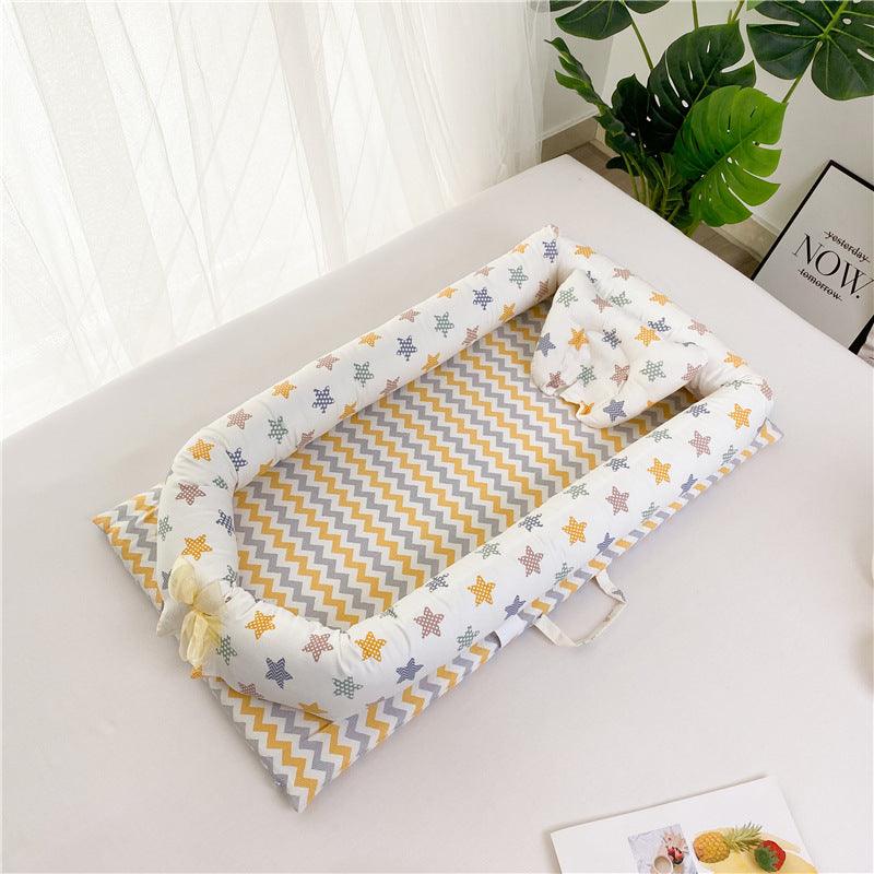 Portable Crib Bed Removable And Washable Newborn Baby Sleeping Artifact Foldable Bionic Bed - Almoni Express