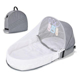 Portable Crib Nest Folding Movable Newborn Cushion Bed Anti-pressure Protection - Almoni Express