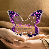 Purple Butterfly Transparent Acrylic Mother's Day Birthday Gift Home Decoration - Almoni Express