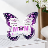 Purple Butterfly Transparent Acrylic Mother's Day Birthday Gift Home Decoration - Almoni Express