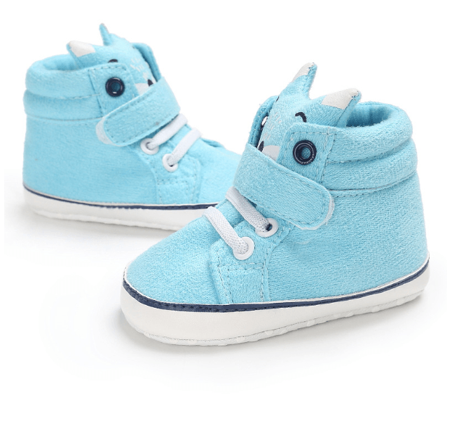 Puseky New Baby Boy Girls Shoes Cute Cartoon Bear Fox First Walkers Canvas Sneaker Anti-slip Soft Sole Toddler Shoes Footwear - Almoni Express