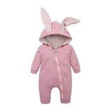 Rabbit Ears Baby Romper - Almoni Express