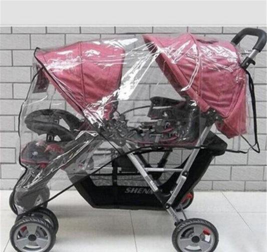 Rain Cover For Twin Stroller In Front And Rear Seats - Almoni Express