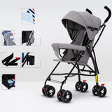 Sit And Lie Down Baby Portable Folding Simple Trolley - Almoni Express