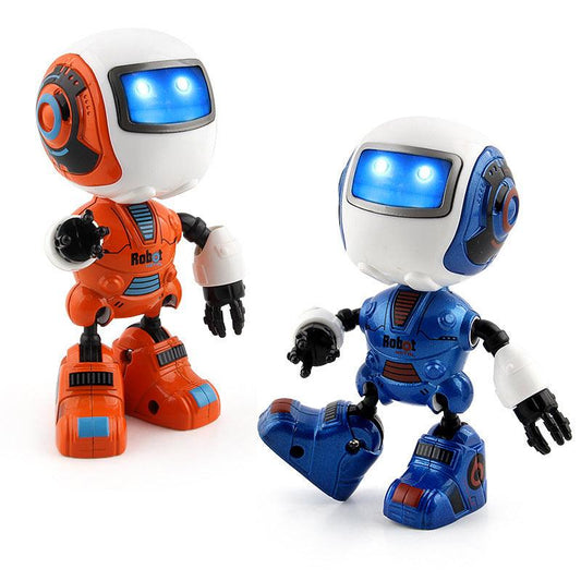 Smart Mini Alloy Robot Induction Light And Music Spaceman Toy - Almoni Express