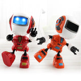 Smart Mini Alloy Robot Induction Light And Music Spaceman Toy - Almoni Express