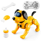 Smart Remote Control Robot Dog Children's Early Educational Toy Parent-Child Puzzle Interaction Electronic Pet Sing Dog Kid Gift - Almoni Express