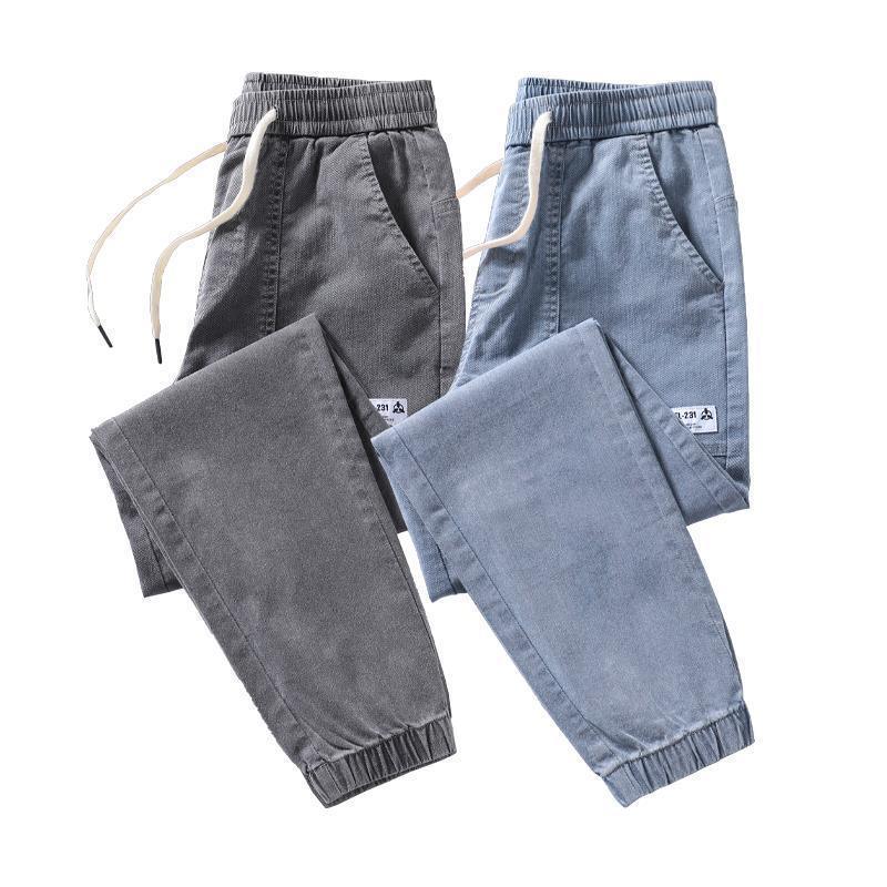 Spring And Autumn New Jeans Men's Stitching Ankle Banded Pants - AL MONI EXPRESS