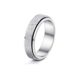 Stainless Steel Rotatable Spinner Ring Moon Stars Relieve Anxiety Rings - AL MONI EXPRESS