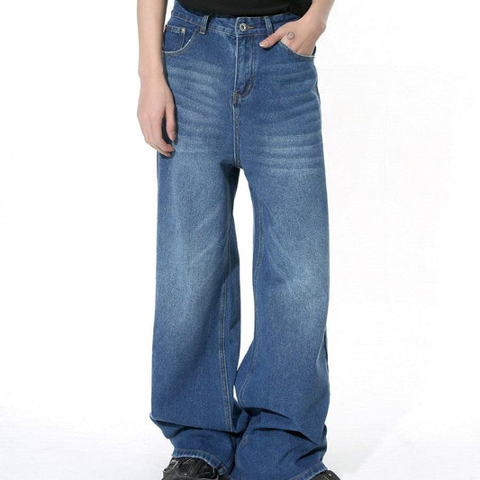 Straight Mop Loose Casual Jeans - AL MONI EXPRESS