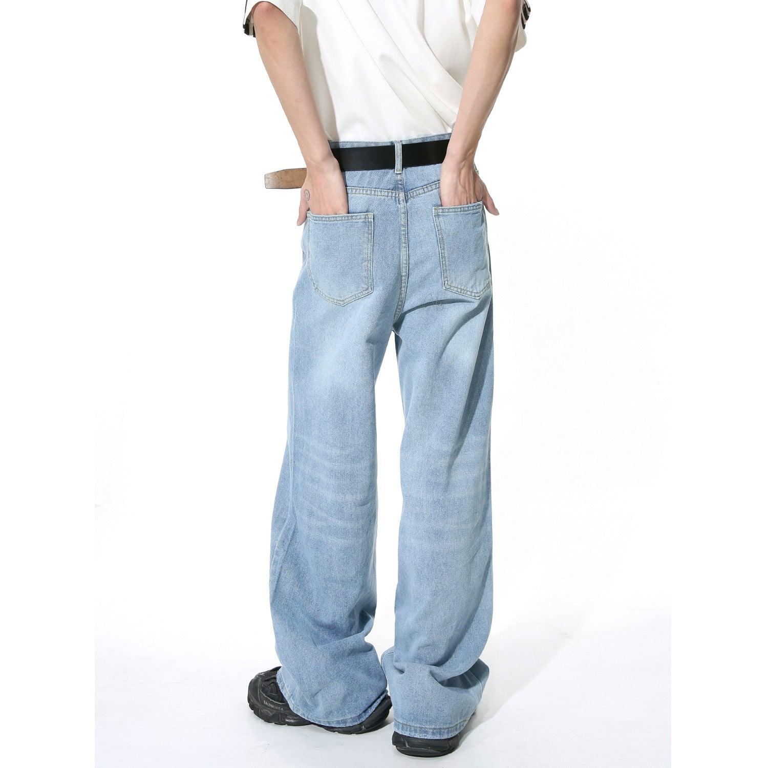 Straight Mop Loose Casual Jeans - AL MONI EXPRESS