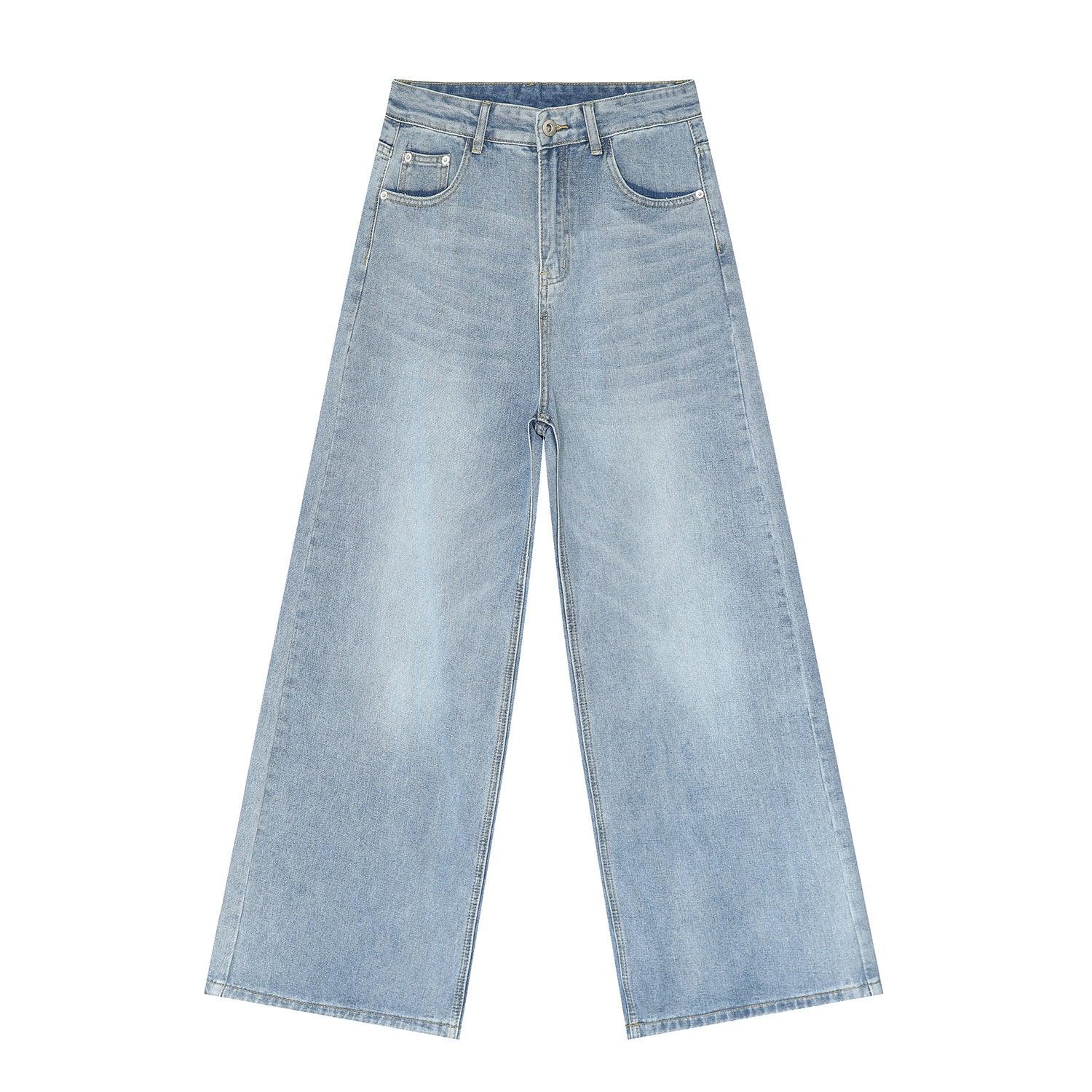 Straight Mop Loose Casual Jeans - AL MONI EXPRESS